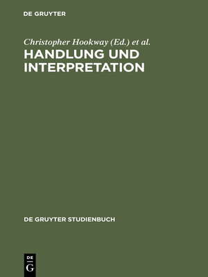 cover image of Handlung und Interpretation